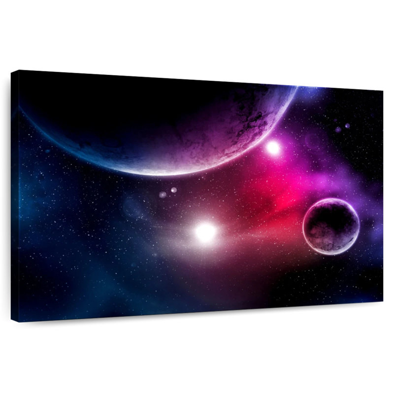 Oberle Stars And Planets, 26" H x 39" W