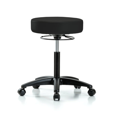 Adjustable Height Lab Stool with Removable Casters/Wheels