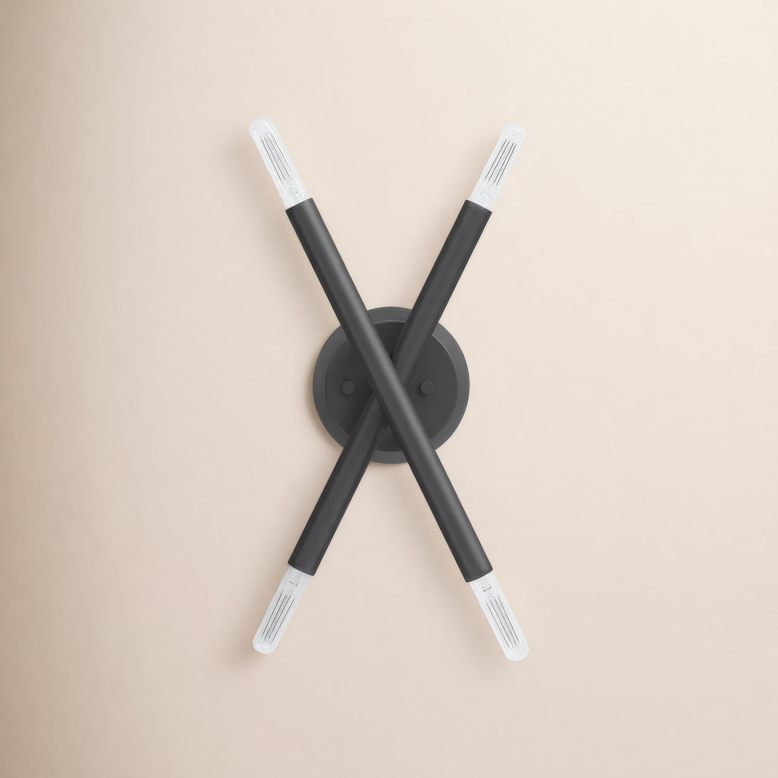 Poco 4 Light Dimmable Armed Sconce, Scandinavian Gray