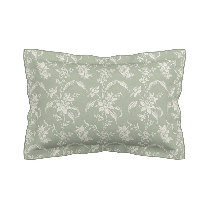 Daffodil Dreams Cotton Floral Bedding with Pillowcases, Single Dovet Cover + 1 Oxford Pillowcase