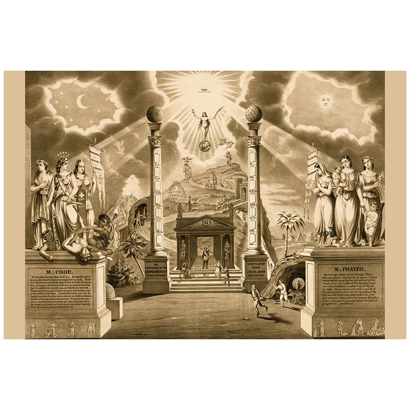 « symbols-masonic chart » par humphreys, impression