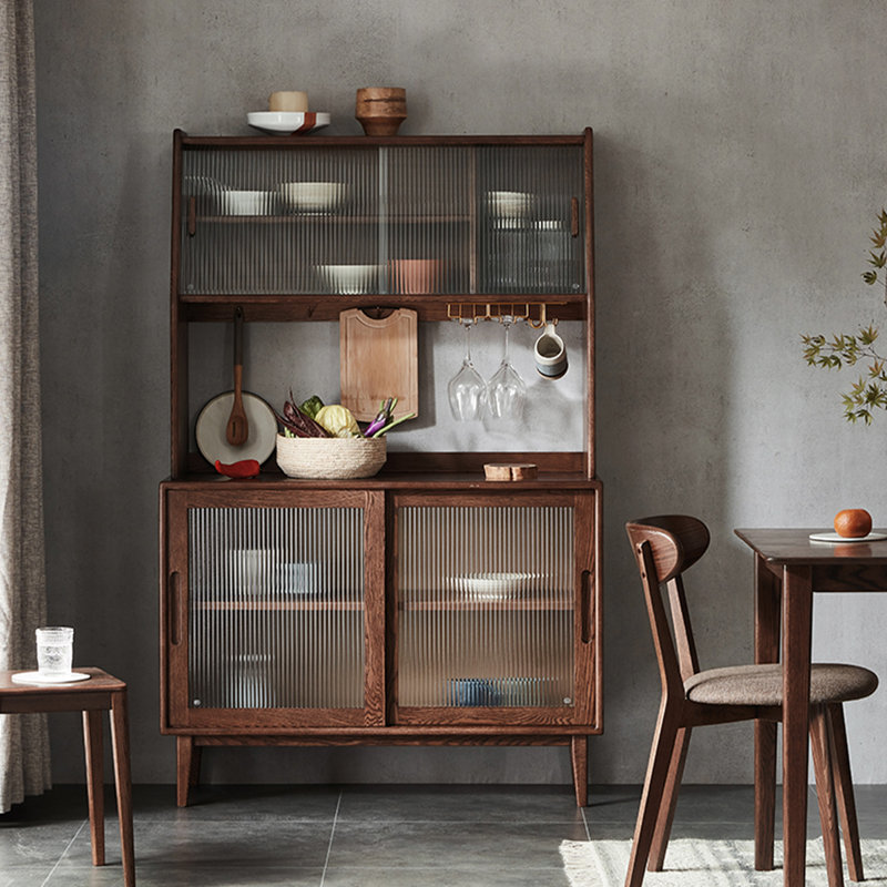 All Solid Wood Simple Food Cabinet