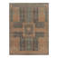 Distressed Homage Hand Knotted Wool Geometric Area Rug-1711190112