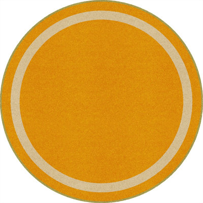 Tapis jaune en nylon touffeté à la machine