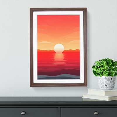 Sunrise Minimalism No.2 - Framed Print