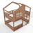 House Design Bunk Bed Loft Bed with Bookshelf, Kids Playhouse Bed with Safety Guardrails-765712198-765712216