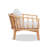 Dacey Solid Wood Outdoor Sofa with Cushions