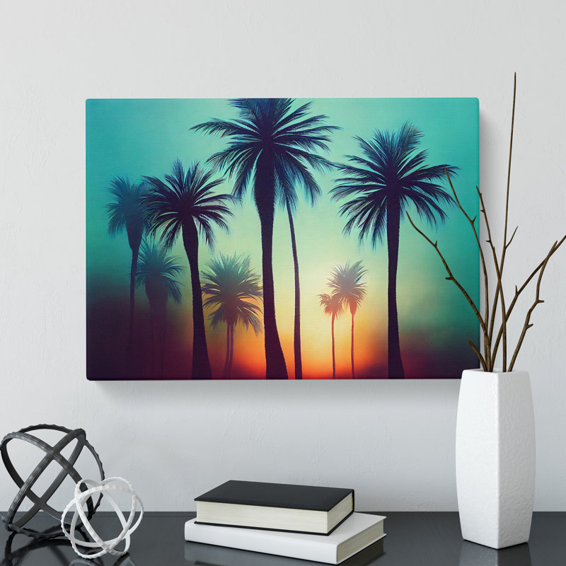 Delicious Palm Trees - Wrapped Canvas, 40cm H x 60cm W x 3cm D