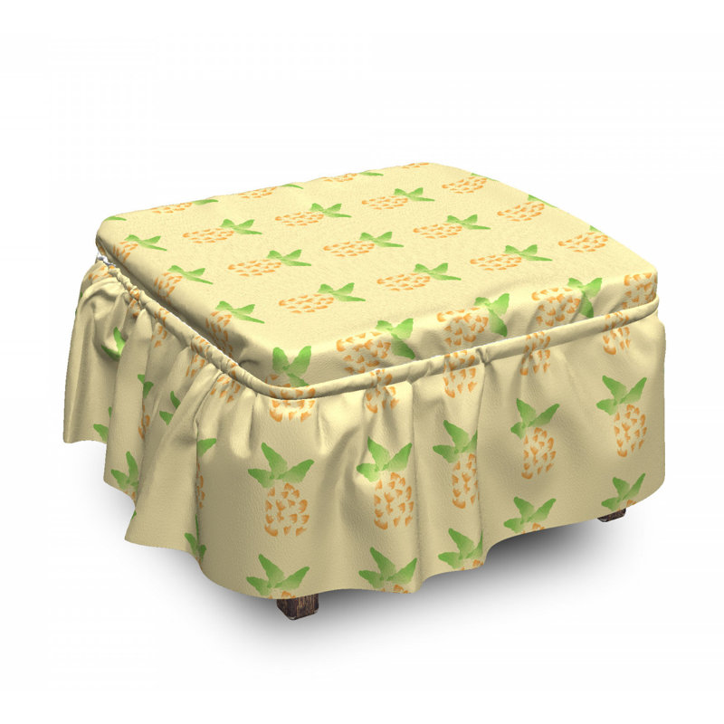 Housse pour repose-pieds ananas