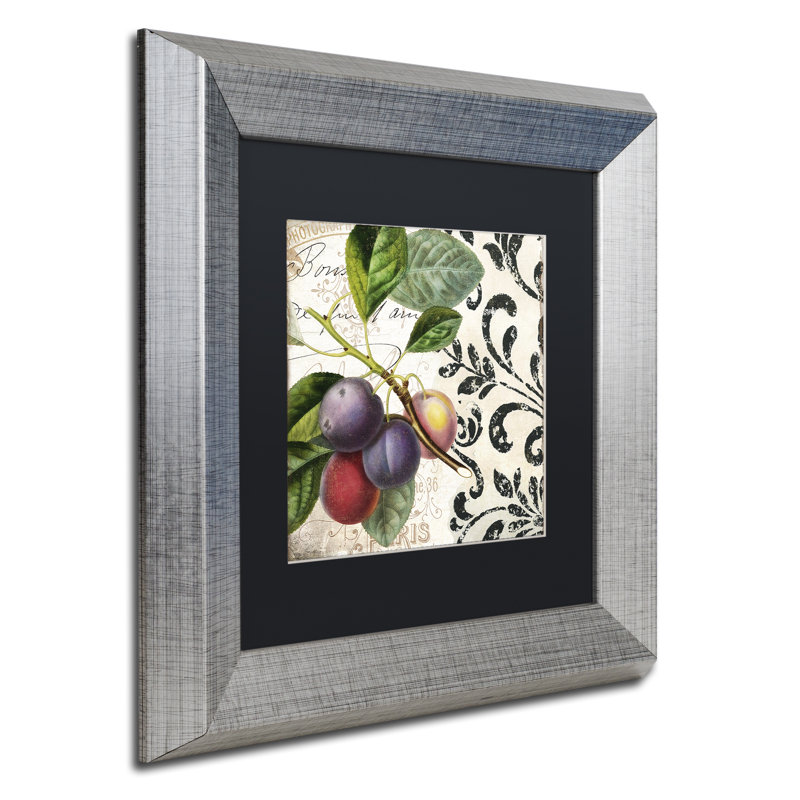 Jadaya «Les Fruits Jardin III», impression encadrée, H 11 po x l 14 po x P 0,5 po, Noir