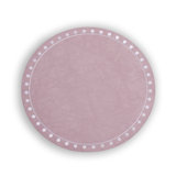 VIDA Round Embroidered Dots 15.5" Round Placemats