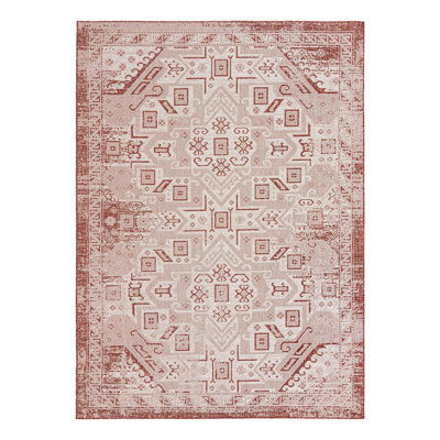 Tapis intérieur / extérieur bleu Allexis Southwestern
