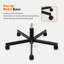 Chaise de bureau ergonomique en tissu Mankirt-1130874916