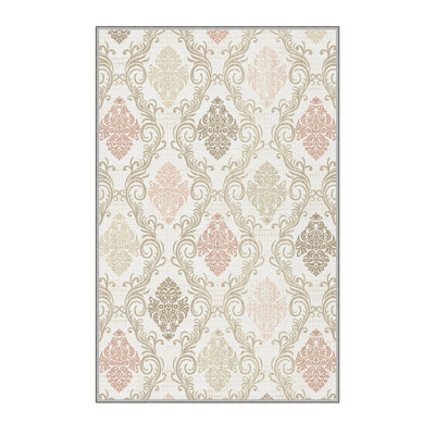 Premium Hall Carpet (2.6 x 9.8 ft), 100% Polyester, 0.3 in Pile Height | Antibacterial, Non-Slip Underside, 3D Digital Print | Machine Washable, Durable, Ideal for Home & Office, Easy Maintenance