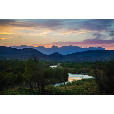 Albemarle, coucher de soleil sur une photographie sur toile