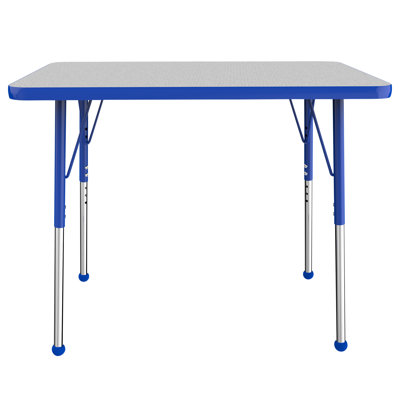 Rectangle T-Mold Adjustable Height Activity Table
