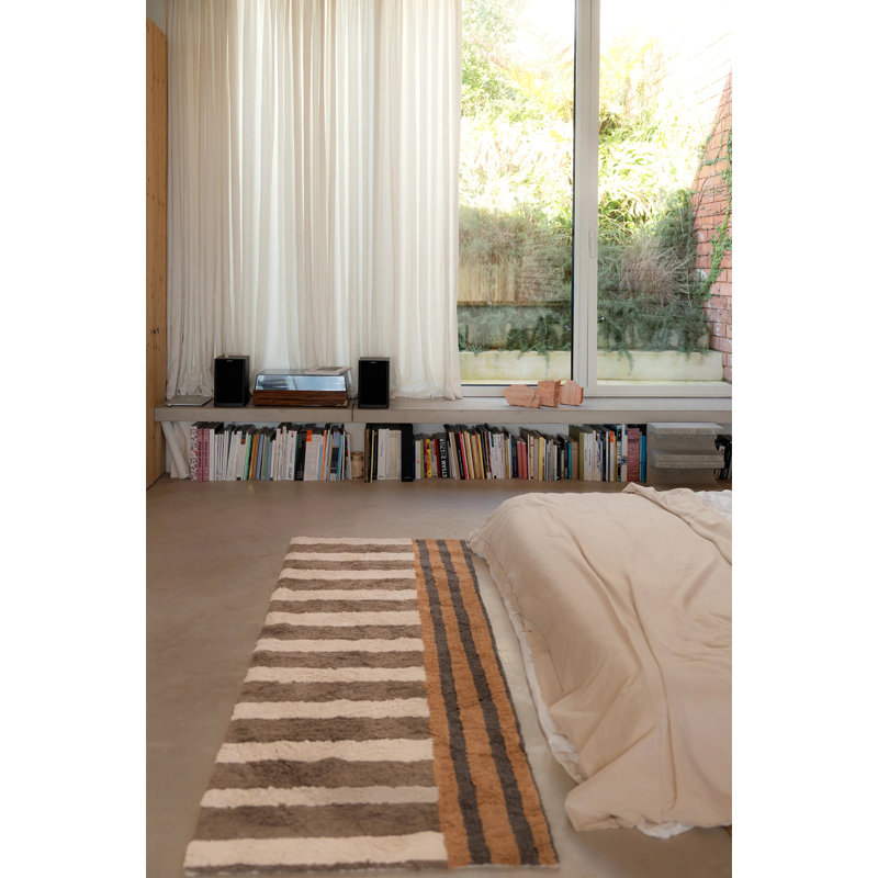 Tapis de couloir lavable couleur sur terre, Tapis de couloir 90,55 po x 31,5 po