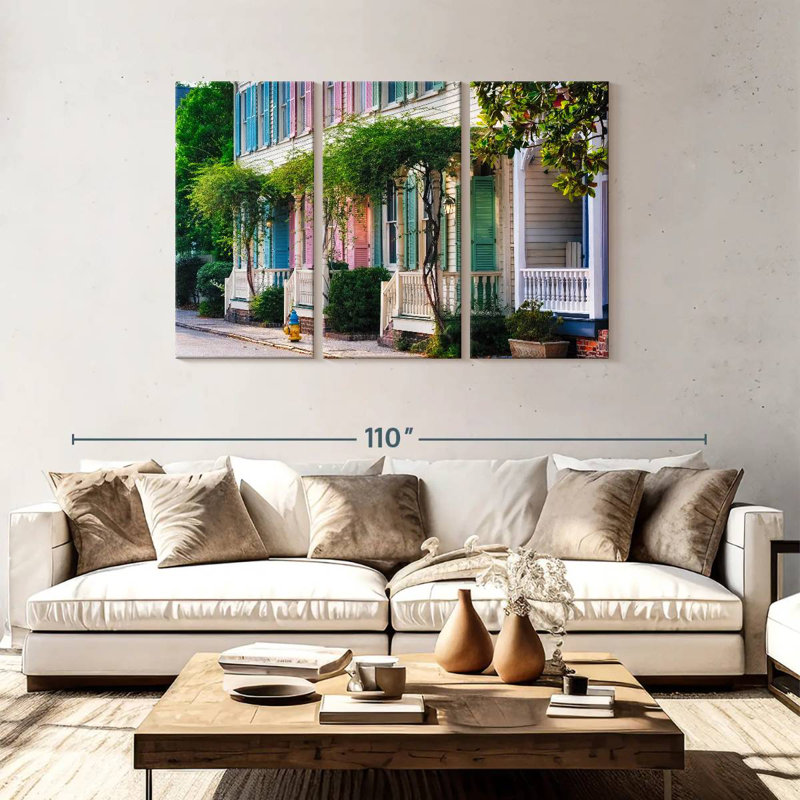 Historic Row Houses, 48" H x 74" W