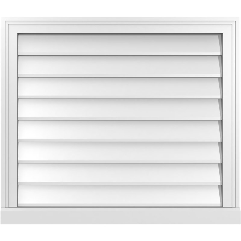 Cadre de seuil Brickmould, brun clair apprêté, H 26 po x l 30 po x P 2 po