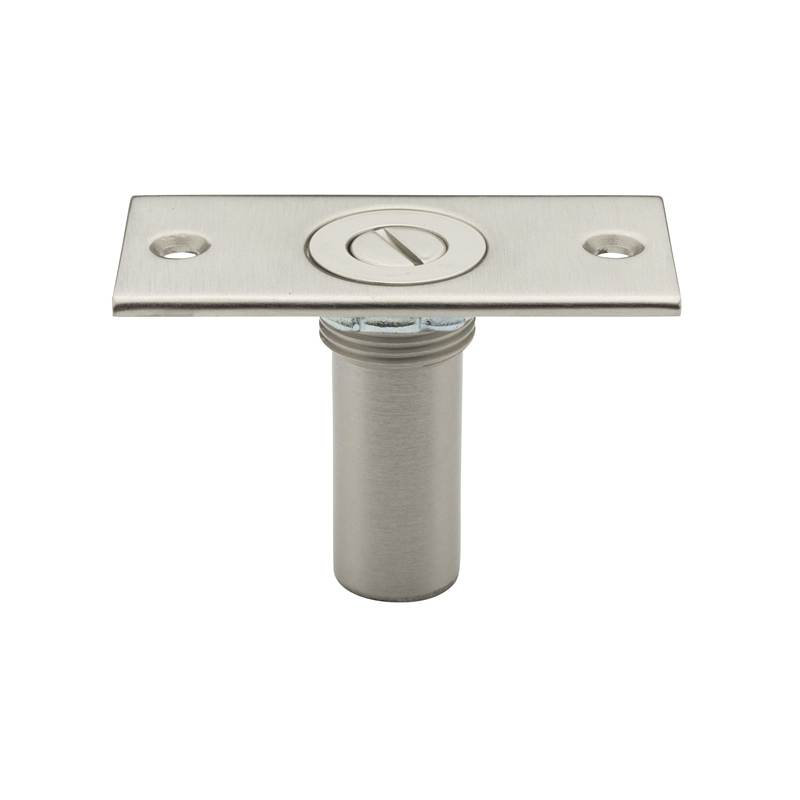 Locking Dustproof Strike Catch, 4.1" H x 3.4" W x 1.5" D, Satin Nickel