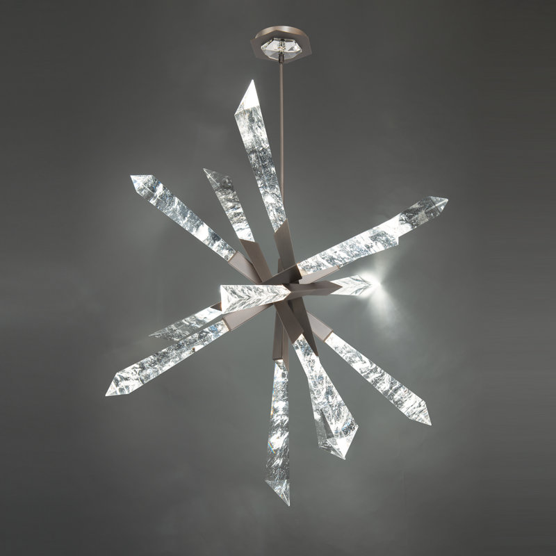Solitude 1 - Light LED Chandelier, Antique Nickel