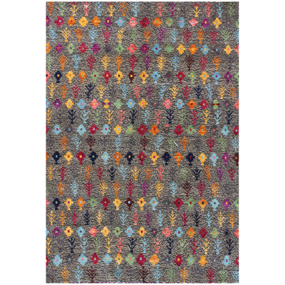 Geometric Hand Knotted 170cm X 250cm Area Rug