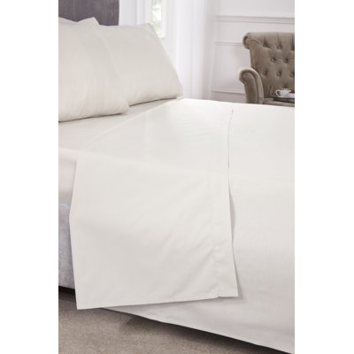 Percale Cotton Blend Percale Flat Sheet