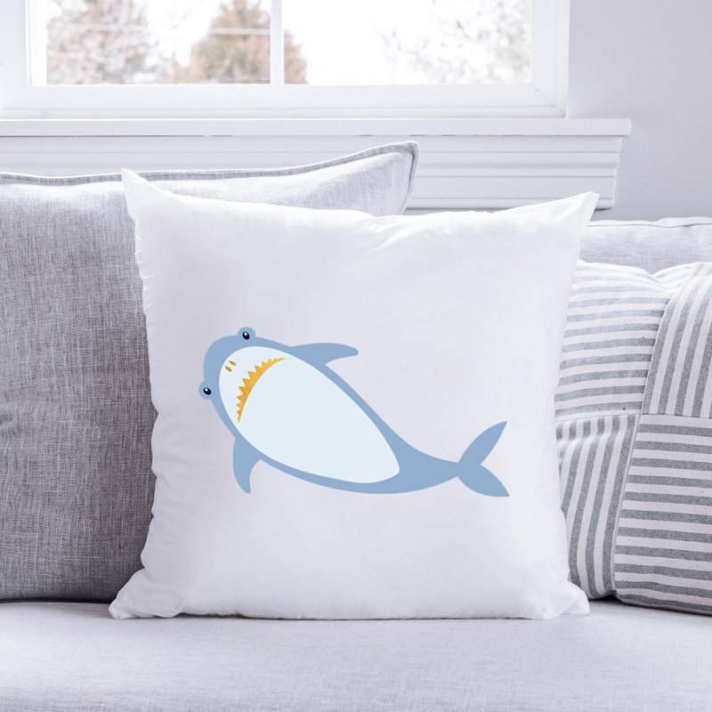 Nautical Sea Life_4 - Coussin décoratif inclus, H 14 po x l 14 po