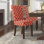 Chaise rembourrée en bois massif Lancaster