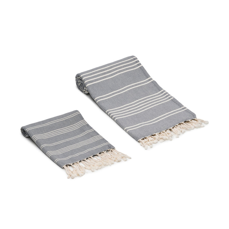 Essuie-mains et serviettes en coton Essential, Gris