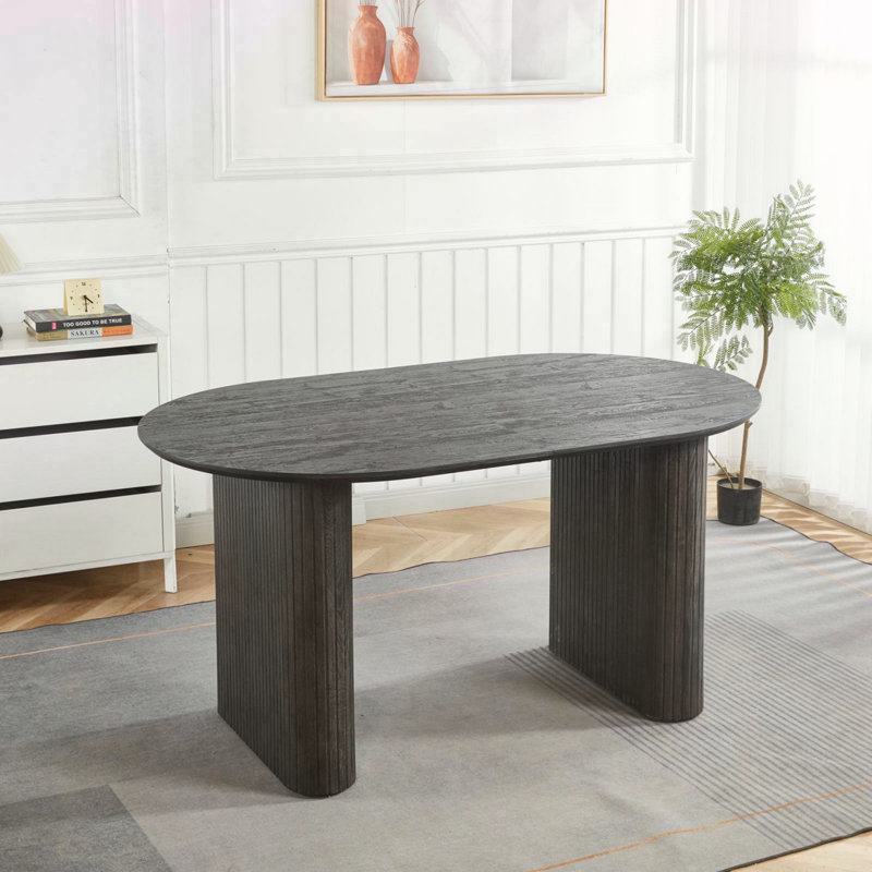 Table extensible, Noir
