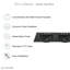 Lavabo de salle de bain 60 po avec passe-partout noir Madison-117220424-101109690