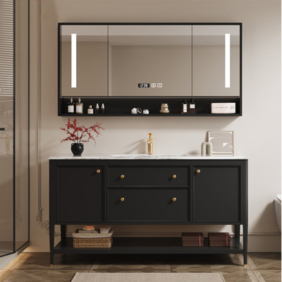 Light luxury floor-standing bathroom cabinet