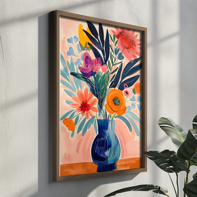 Élégante peinture décorative en panneau de fibres à densité moyenne, 13,8 x 18,5 x 0,1 pouces | 100% panneau de fibres à densité moyenne avec épaisseur de 3 mm, cadre 100% bois de pin | Œuvre d'art imprimée aux UV pour une décoration élégante, parfaite pour le salon ou le bureau