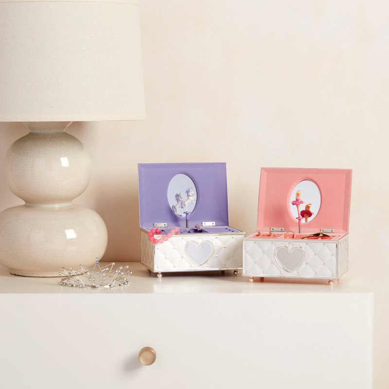 Childhood Memories Musical Ballerina Jewelry Box, Metallic
