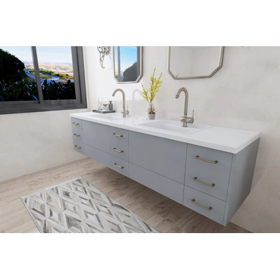 Richmond 87.5" Double Bathroom Vanity, Ready to Install