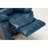 Navy Blue Leather Gel Recliner