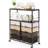 8 Drawers Rolling Storage Cart with Wooden Top,Plastic Storage Drawers,Rolling Cart with drawers,Drawer with Lockable Wheels
