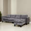 Canapé modulaire réversible avec repose-pieds 104,62 po avec repose-pieds pour le salon-556470161