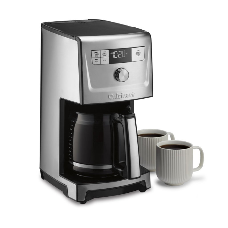 Perfectemp 14-Cup Programmable Coffeemaker, Stainless Steel/Black