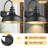 Dusk To Dawn Outdoor Barn Light Anti-Rust Outdoor Wall Sconce Farmhouse Exterior Lighting Fixture Wall Lantern Lamp For Porch,Garage(Black+Gold,1 Pack)-142307395-142307393