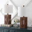 Lampe de table en bois massif Briea-586325838