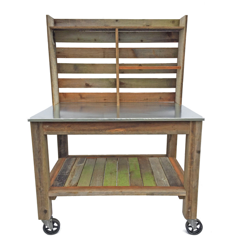 Ascencio Rectangular Metal Outdoor Buffet & Console Table