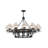 Hansmeier 12 - Light Dimmable Wagon Wheel Chandelier