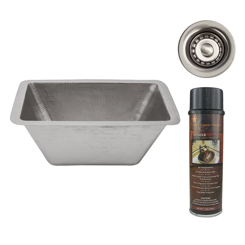 Premier Copper Products BSP5_BRECEN2-B Bar Sink And Drain Package
