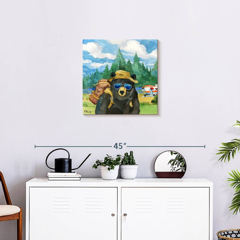Ketti A Happy Camper II, 20" H x 20" W
