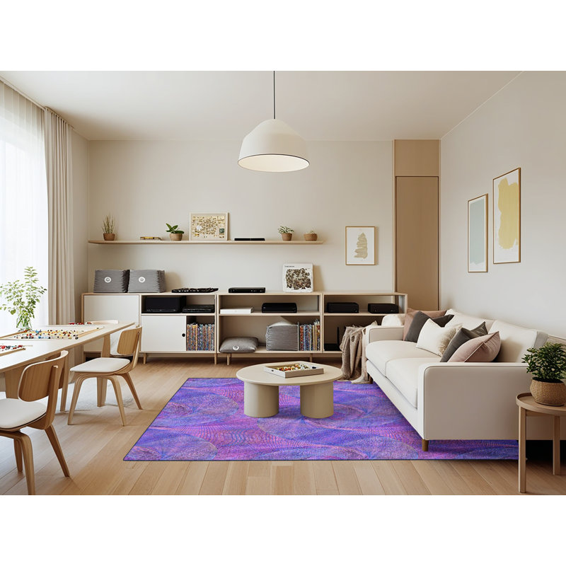 Abstract Indoor Rug, Rectangle 7' x 9'