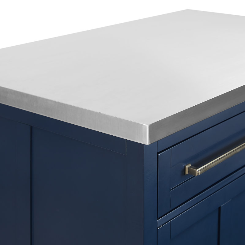 Harare Kitchen Island, Navy