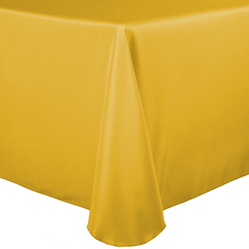 Abdikarin Solid Color Round Tablecloth, 2, Goldenrod