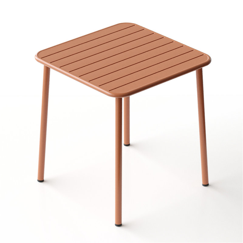 Table de salle à manger d'extérieur Sera, Rouge brique clair